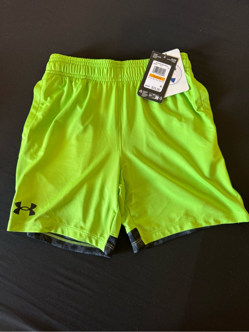 Under Armour Boy’s Bright Lime Athletic Shorts